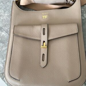Tom Ford taupe crossbody handbag